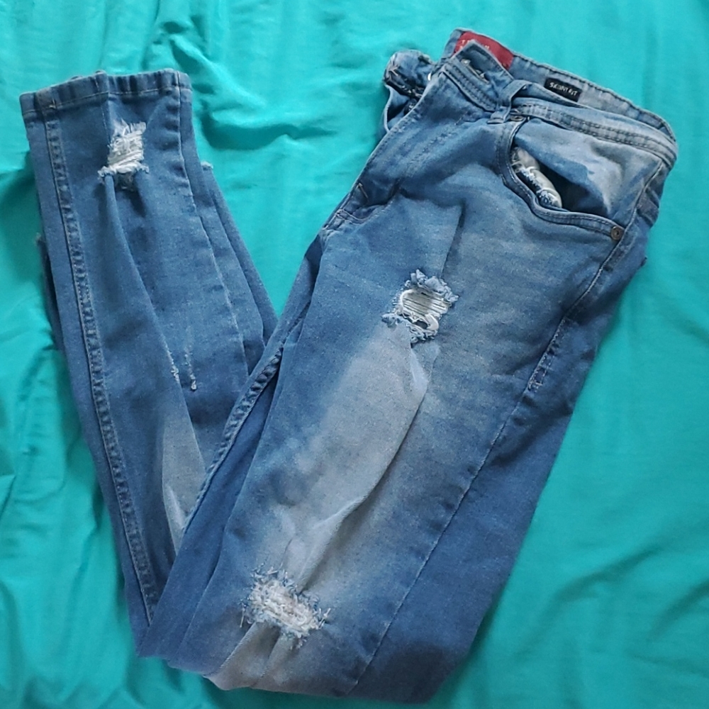 Mens Skinny Jeans Truth Substance Common Sense